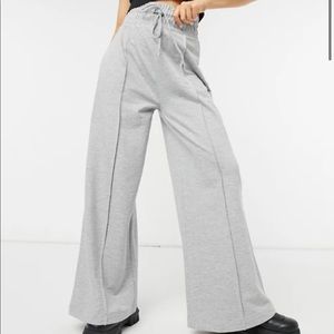Collusion super wide leg seam front sweatpants